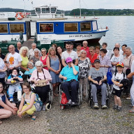 Ausfahrt mit unseren großen und kleinen Patienten mit dem Schiff auf der Talsperre Pöhl