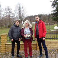 Die Band Brezel Brass aus dem Vogtland zur Spendenübergabe an Petra Zehe 