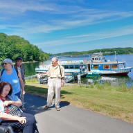 Patientenausfahrt 21.06.2022 an und auf der Talsperre Pöhl