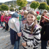 Eröffnung des Kinder-Lebens-Laufes in Klingenthal (Ziel: Kinderhospiz in Markkleeberg)